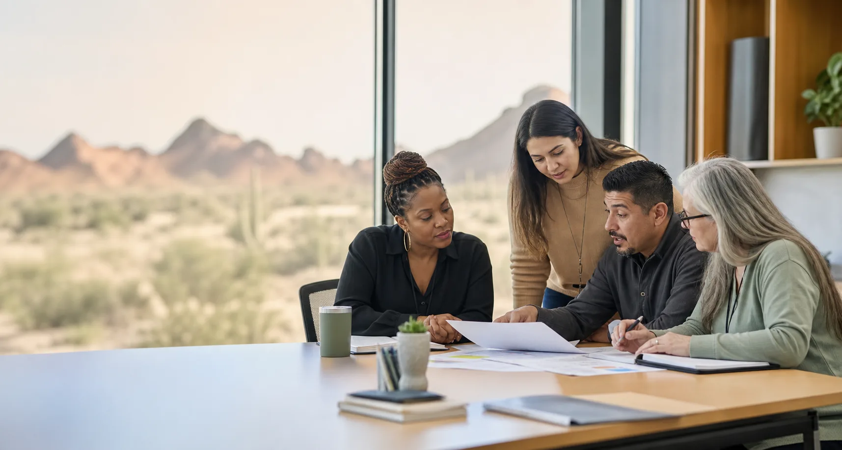 Arizona district leaders reviewing a special education support plan