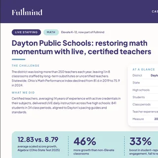 First page of the Dayton Public Schools case study (PDF)