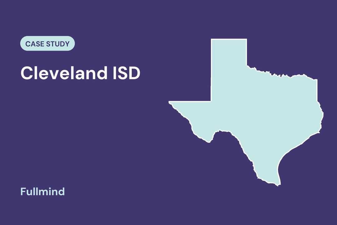 Texas outline for Cleveland ISD, where Fullmind tutoring students raised test scores faster than their peers