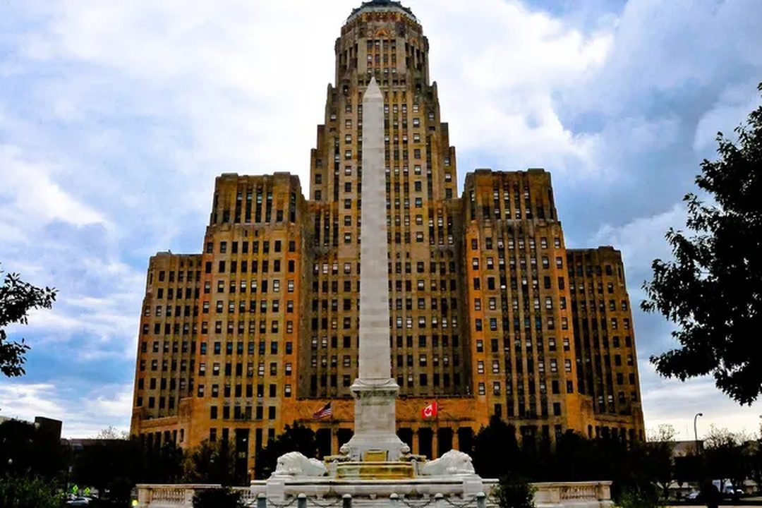 Buffalo City Hall, home city of King Center Charter School, where students exceeded expected math growth by 38.5%