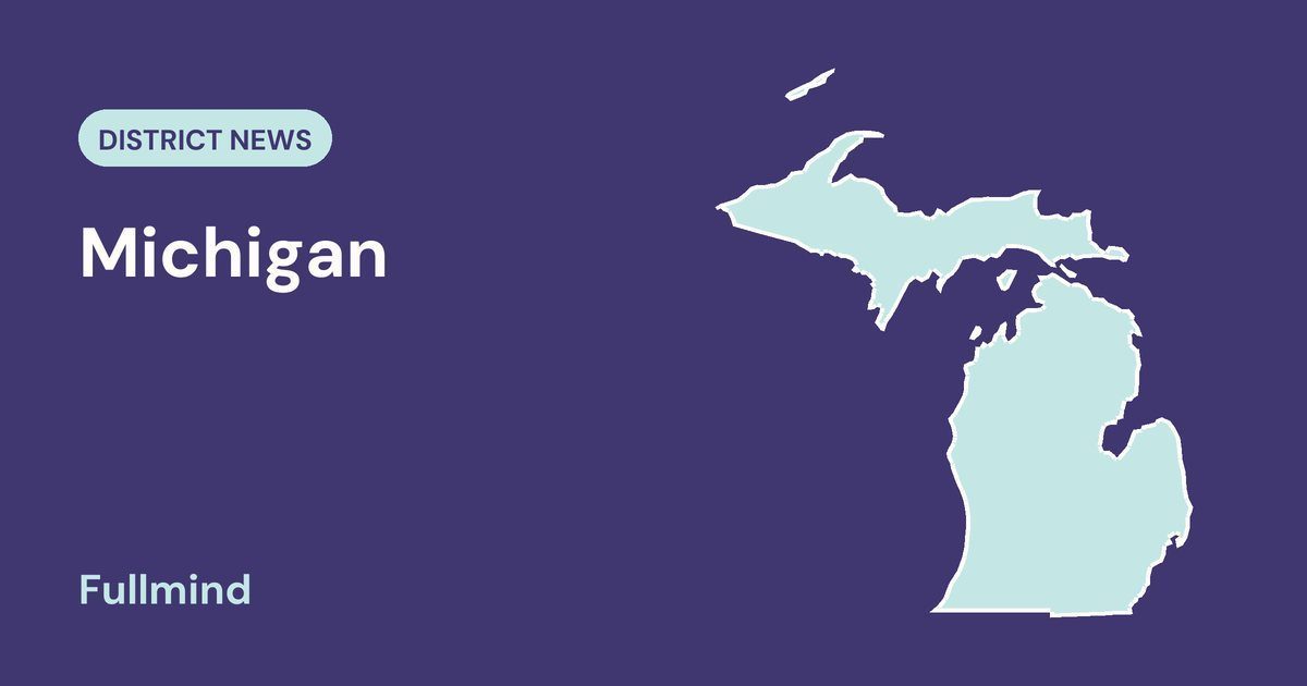 Outline map of Michigan