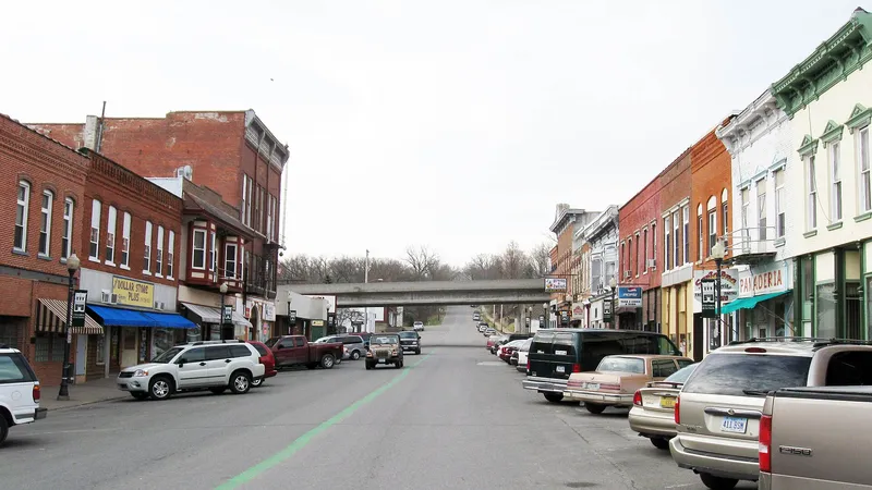 Main Street in Columbus Junction, Iowa